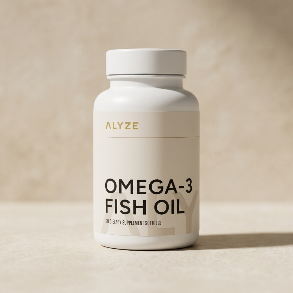ALYZE Omega 3 Fish Oil bottle